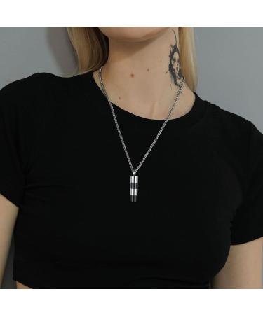 U7 Women s Cremation Urn Necklace - Celtic Knot Dog Feet Wings & Crucifix Designs | Stainless Steel Cylinder Pendant for Ashes | Unique Burial Jewelry for Men - Buy Online on GoSupps.com