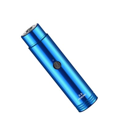 1pc Electric Shaver Men Razor Durable Mini Shaver Rechargeable Beard Trimmer Electric Razor Mini Razor Rechargeable Shaver Hair Removal Device Practical Shaver Male Razor 10.6x2.6cm Blue