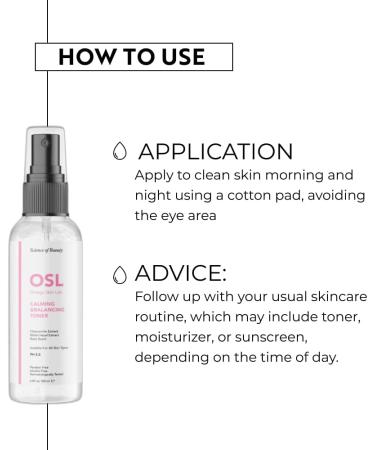 OSL Omega Skin Lab OSL Calming & Balancing Facial Toner 200ML - Relaxing Rose Scented Skin Care Product with Chamomile & Witch Hazel Extracts - Effective Face Toner for Oily Skin - Buy Online on GoSupps.com
