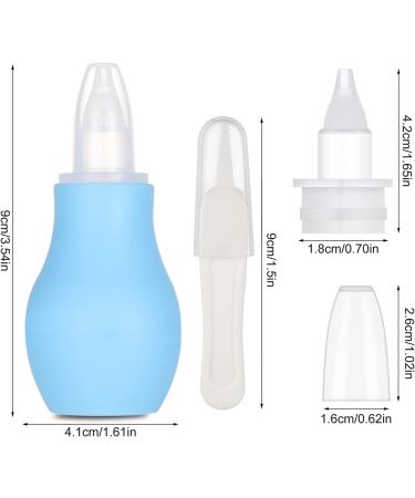 AKlamater 2 Pcs Baby Nasal Aspirator - Newborn Nose Sucker & Cleaner for Mucus Removal (Green+Blue) - Buy Online on GoSupps.com