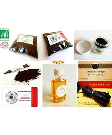 Organic Madagascar Bourbon Vanilla Powder - 60g | 100% from Dried Pods | Premium Quality Extra - Buy Online on GoSupps.com