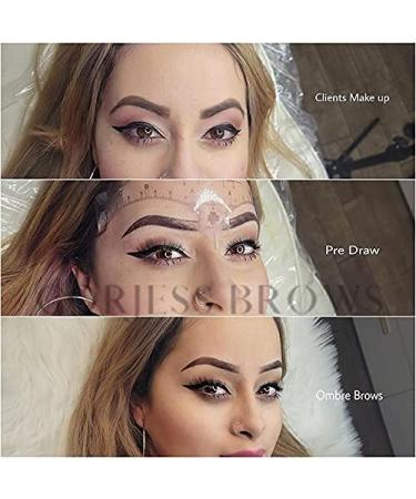 Disposable Eyebrow Ruler Stencils - 100-Pack Transparent Mapping Stickers for Microblading, Henna, Brow Extensions & Permanent Makeup - Peel & Stick Measuring Shaper Tool for All Face Shapes - Buy Online on GoSupps.com