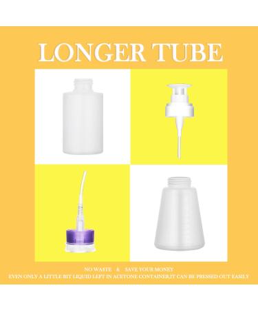 XILAZAB Push Down Pump Dispenser 2-Pack: Lockable One-Touch Bottles for Acetone, Nail Polish Remover 180ML + 100ML - Buy Online on GoSupps.com