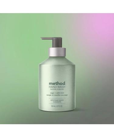 Method Hand Wash Sage + Wild Mint 12 fl oz (3 Pack) Plant-Based Liquid Hand Soap with Refreshing Herbal Scent Biodegradable Formula Recyclable Bottle - Buy Online on GoSupps.com