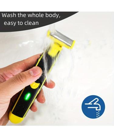 Buy Wet and Dry Electric Shaver for Men - 360 Face Hybrid Trimmer & Shaver with 4 Interchangeable Heads - Durable & Non-Slip | Perfect Gift - Model #8 - Buy Online on GoSupps.com