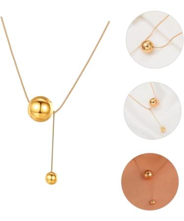 Anneome Ball Clavicle Chain Necklace Decor Locket Girl Neck Pendant Neck Jewelry Miss Alloy Accessories - Buy Online on GoSupps.com