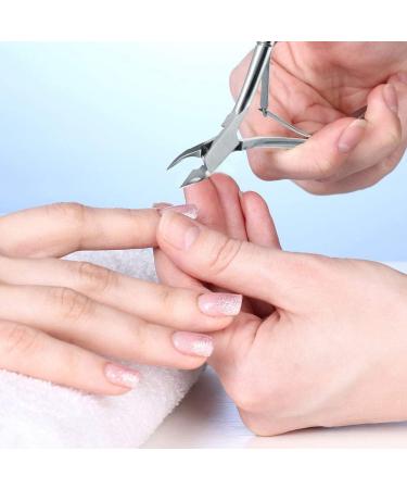 Retoo Nail Skin Remover Set - 4-Part Stainless Steel Manicure & Pedicure Tools | Nagelhautber Zange & Schere for Effortless Nail Care - Buy Online on GoSupps.com