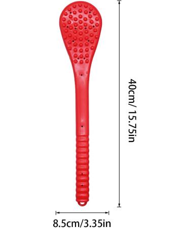 Hand Massage Hammer - Percussion Stick for Whole Body Relief | Rubber Manual Massager for Shoulders & More - Red - Buy Online on GoSupps.com
