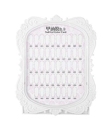 48 Colors Nail Polish Color Chart - Nail Gel Display & Manicure Tools for Perfect Nail Art | International Shipping Available - Buy Online on GoSupps.com