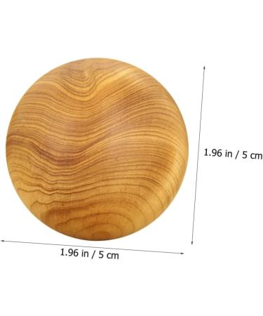 Lurrose 8 Pc Massage Globe Set | Hand-Rotating Wooden Balls for Acupressure & Thumb Exercises | Smooth Thuja Wood Foot Roller - Buy Online on GoSupps.com