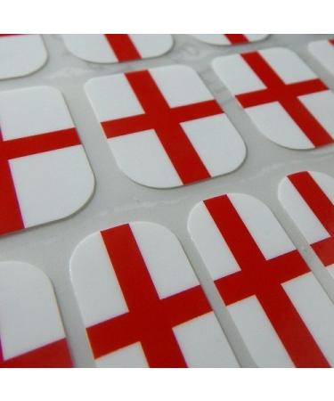 Chix Nails Flag Fingers Toes Vinyl Foils Nail Wraps St. George Cross Flag