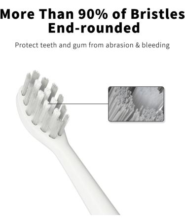 5 Pack Replacement Toothbrush Heads for TAO Clean Electric Toothbrush (White) - Buy Online on GoSupps.com