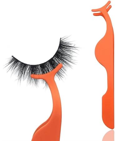 2pc Color Fluorescent Tweezers Steel with False Eyelash Assistant Multi-Function Eyelash Curler Delicate Small Tweezers (Color : 2pc-c7) - Buy Online on GoSupps.com