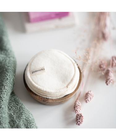 Puremetics Cosmetic Pads (10 Pack) | Reusable Zero Waste Cotton Pads with Laundry Bag | 100% Plastic-Free Eco-Friendly Solution - Buy Online on GoSupps.com