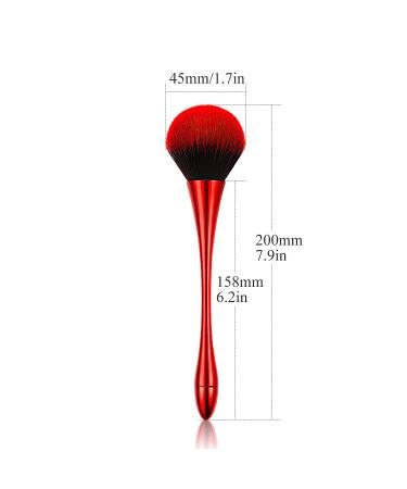 Powder Makeup Brush - Blush & Face Brush for Setting Powder & Bronzer (Red) - Buy Online on GoSupps.com
