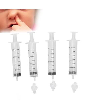 4Pcs 20ml Nasal Syringe with Safe Silicone Tip - Baby Nose Aspirator & Cleaner Tool - Buy Online on GoSupps.com