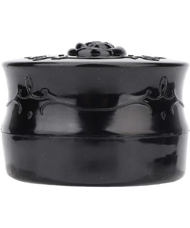 Vintage Rose Loose Powder Dispenser Box with Puff for Skin Care Makeup Storage (Black) - Buy Online on GoSupps.com