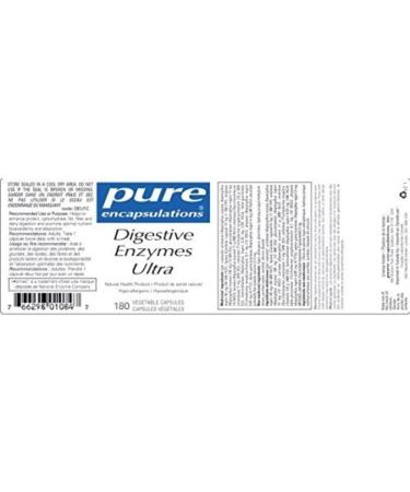 Pure Encapsulations Digestive Enzymes Ultra 180 caps - Advanced Formula for Digestive Support - Buy Online on GoSupps.com