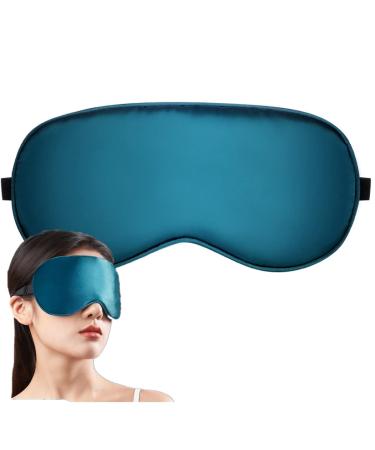 Silk Sleep Eye Mask for Men Women Sleep Mask Soft Blindfold with Adjustable Strap Works with Every Nap Position Blocks Light Eyeshade for Night Sleeping Travel