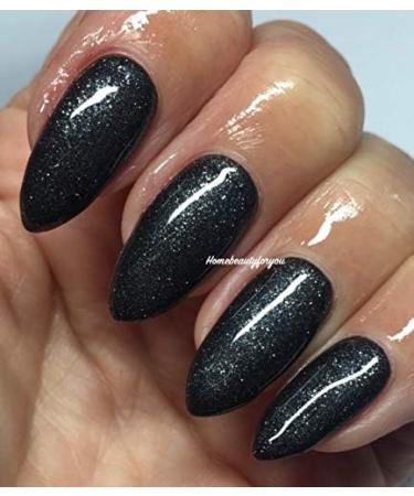 Bluesky GEL NAIL POLISH BLACK DARK GREY/FINE SILVER GLITTER ONYX MY MIND CS33 UV LED Soak Off 10ml - Buy Online on GoSupps.com
