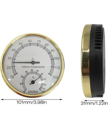 Gobesty 2 in 1 Sauna Thermometer Hygrometer | Accurate & Reliable Sauna Accessories | Temperature Range 10 C - 120 C | Humidity 0-100% | Heat Resistant Sauna Watch - Buy Online on GoSupps.com