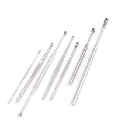 8pcs Stainless Steel Ear Pick Kit for Earwax Removal Spiral Double-Headed Cleansing Tools - Buy Online on GoSupps.com
