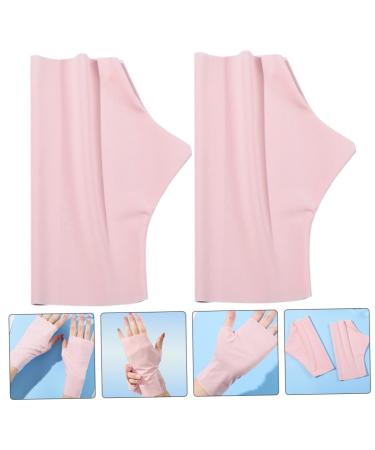 Didiseaon 1 Pair Ice Silk Nail Gloves nail art supplies nail lamp gloves anti gloves sun block driving gloves nail dryer hands gloves nail salon gloves sun protection Nylon hand gloves Miss - Buy Online on GoSupps.com