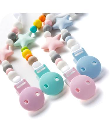 Meokro Pacifier Holder Set - 5 Plastic Holders in White/Opulent Garden - Ideal for International Shipping | Shop Now! - Buy Online on GoSupps.com