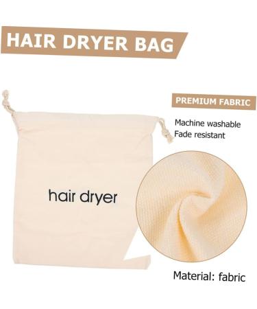 Healeved 4pcs Hair Dryer Storage Bag Straightener Travel Pouch Anti-scratch Bags Portable Dryers Beige Fabric - Buy Online on GoSupps.com