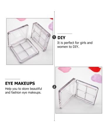 Beaupretty 6-Compartment Lipstick & Eyeshadow Palette Holder Clear Makeup Organizer for Pigment Trays & Travel - Buy Online on GoSupps.com