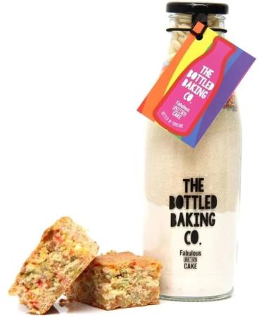 Bottled Baking Co Unicorn Cake Mix - Easy Premade Cake Mix with Instructions for Family Baking - Makes 16 Delicious Slices - Buy Online on GoSupps.com