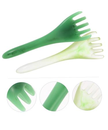 Beavorty 6 STK Hair Comb Massager & Scrubber - Electrical Scalp Tool for Women - Broad Tooth Trigger Point Massage and Face Stone Combing - Buy Online on GoSupps.com