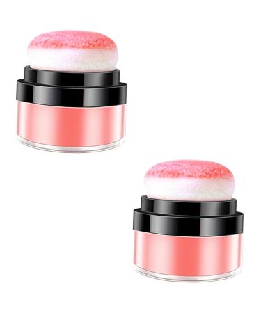FOYTOKI 2pcs Oil Control Cushion Blush Makeup Blush Cushion Makeup Putty Blush Pink Blush Blusa Rosy Plastic