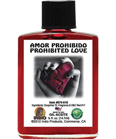 INDIO Oil- Prohibited Love Amor PROHIBIDO 1/2oz