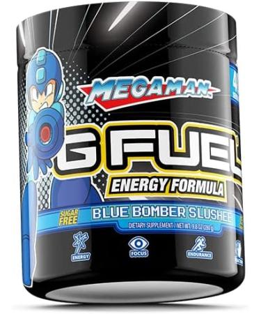 G Fuel Mega Man Blue Bomber Slushee Elite Energy Powder - 9.8 oz (40 Servings) - Buy Online on GoSupps.com