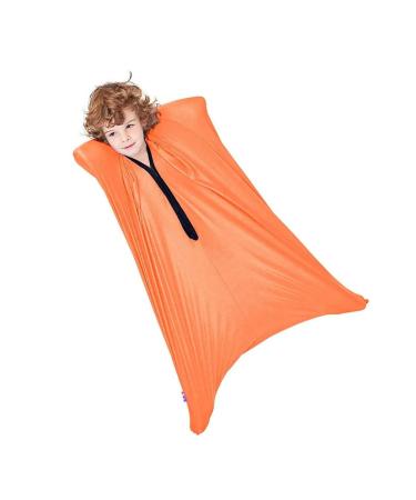 GADULU Relaxing Sensory Toys For Compression Body Sock For Autism Suitable Processing Disorders Wrap To Relieve Stress Suitable For Children And Adult (Color : Orange Size : XL/X-Large-74 * 165cm) XL/X-Large-74*165cm Orange