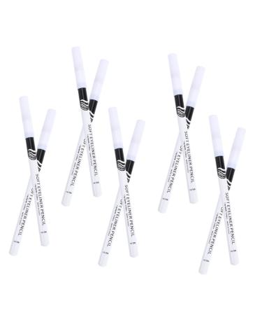 HAPINARY 72 Pcs Eyeliner Pencil Girl Eye Makeup Accessories Eye Line Pencils Brow Pencil White Wooden Pole