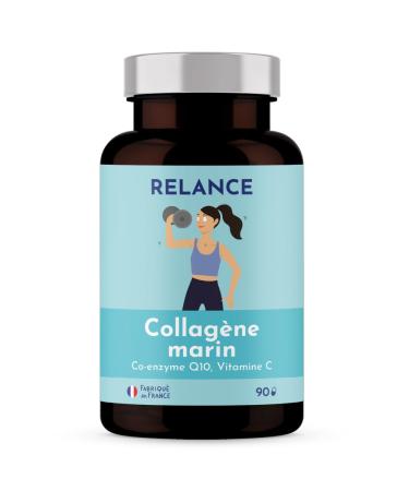 T1 Pure and Natural Marine Collagen, Powerful Antioxidant, Joints, Anti-Aging Protector 30 Days, Skin, Hair - Q10 Coenzyme, Vitamin C - RELANANCE NUTRITION