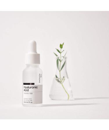 Potions Hyaluronic Acid Ampoule for Face - Hydrating Anti-Aging Moisturizer | Korean Skincare, Cruelty-Free, Hypoallergenic - 20ml - Buy Online on GoSupps.com