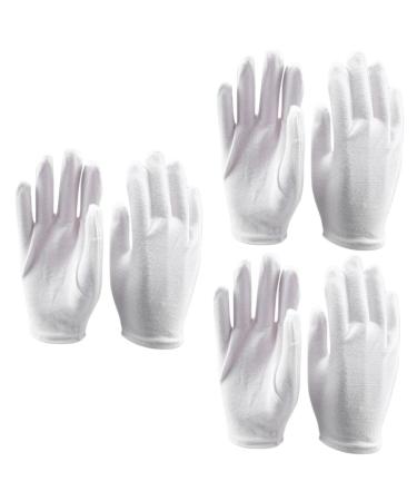 FRCOLOR 54 Pairs Working Gloves for Women Hydrating Gloves Gloves Jewelry Inspection Gloves Cotton Gloves for Dry Hands Work Glove Moisturizing Gloves Spa Gloves Thick Section White