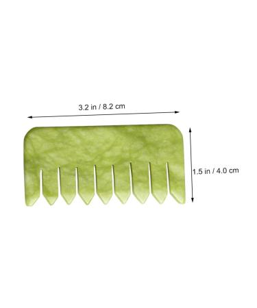 Fomiyes 2-in-1 Jade Massage Comb & Gua Sha Set - Anti-Hair Loss Tool for Natural Wellness - Buy Online on GoSupps.com