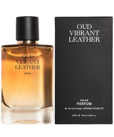 Zara Oud Vibrant Leather Cologne for Men EDP Eau De Parfum 100 ML (3.4 FL OZ)