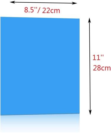 Sakolla 8-Piece Transparent Color Correction Lighting Gel Filter Set - 8.5x11 Inch Plastic Sheets in 8 Assorted Colors - Buy Online on GoSupps.com