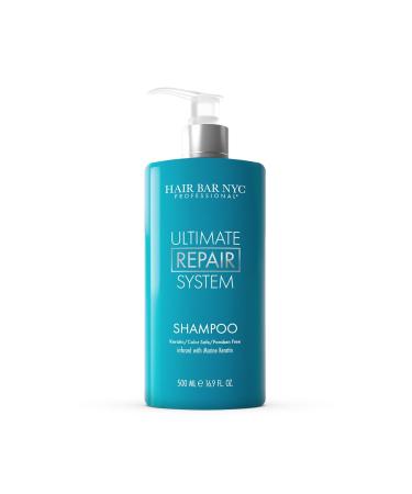 Hair Bar NYC Ultimate Repair System Shampoo (500ml / 16.9 Fl oz) 16.9 Fl Oz (Pack of 1)