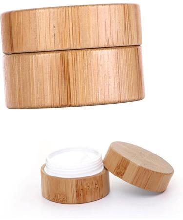 COHEALI 2 Pcs Cream Cosmetic Pot Wooden Cosmetic Jar Travel Bottles for Cosmetics Container Compact Pack - Buy Online on GoSupps.com