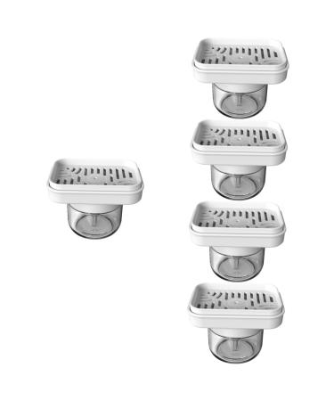 Ciieeo 5pcs Squeeze Bottle Kitchen Supplies Press-type Soap Container Soap Pump Dispenser Dish Washing Supply Hand Wash Dispenser Kitchen Accessory Liquid Soap Tool Plastic Sink White