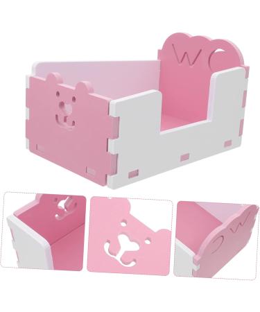 VANZACK 1pc Hamster Toilet Hamster Pee Training Chinchilla Toilet Small Animal Bath Cage Pet Toilet PVC 15x10cm Pink - Buy Online on GoSupps.com