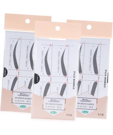 Beatifufu 2 Makeup Stickers Easy Eyebrow Stencil Tool Stickers Makeup Kit Eyebrow Sticker Template Simple A607 - Buy Online on GoSupps.com