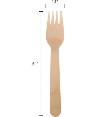 iEco 100% Compostable Eco Friendly Birch Wood Cutlery Sets for Large Parties Catering Food Services Take-Out Fork 6.3 Length - 1000 Count BSTCIF Fork - Buy Online on GoSupps.com