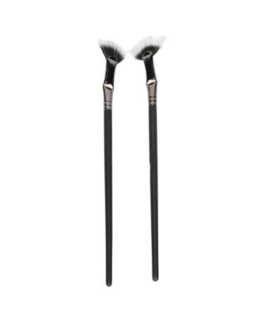Fan-shaped eyelash brush 2 sunflower fan-shaped folded eyelash brushes folded lower eyelash brush brush out roots double for upper and lower eye makeup brushes
